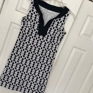 Black & White Print Dress